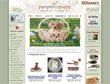 Tablet Screenshot of pampermepuppy.com